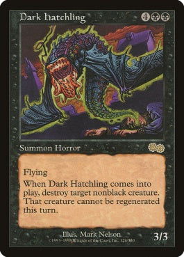 naokuroshop MTG [USG][126][黒][R][JP][暗黒の雛/Dark Hatchling] NM