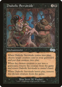 naokuroshop MTG [USG][130][黒][U][EN][悪魔の隷従/Diabolic Servitude] NM