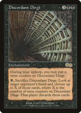 naokuroshop MTG [USG][131][黒][R][JP][不和の葬送歌/Discordant Dirge] NM