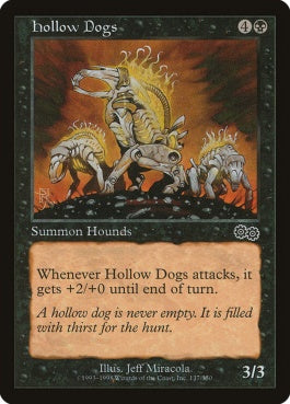 naokuroshop MTG [USG][137][黒][C][EN][虚ろの犬/Hollow Dogs] NM