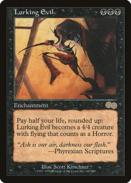 naokuroshop MTG [USG][140][黒][R][EN][隠れ潜む邪悪/Lurking Evil] NM