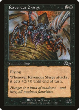 naokuroshop MTG [USG][152][黒][C][EN][貪欲なるスカージ/Ravenous Skirge] NM