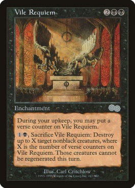 naokuroshop MTG [USG][167][黒][U][JP][不快な鎮魂歌/Vile Requiem] NM