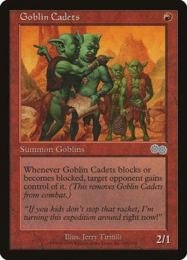 naokuroshop MTG [USG][189][赤][U][EN][ゴブリンの士官候補生/Goblin Cadets] NM