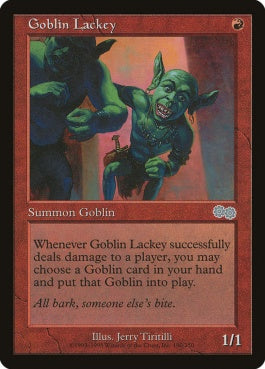 naokuroshop MTG [USG][190][赤][U][EN][ゴブリンの従僕/Goblin Lackey] NM