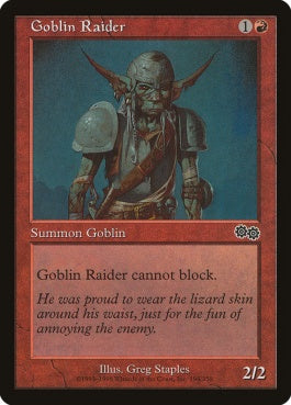 naokuroshop MTG [USG][194][赤][C][EN][ゴブリンの略奪者/Goblin Raider] NM