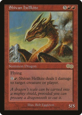 naokuroshop MTG [USG][214][赤][R][EN][シヴの抱擁/Shivan Hellkite] NM