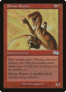 naokuroshop MTG [USG][215][赤][U][EN][シヴのヘルカイト/Shivan Raptor] NM