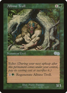 naokuroshop MTG [USG][231][緑][U][JP][アルビノ・トロール/Albino Troll] NM