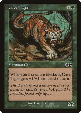 naokuroshop MTG [USG][241][緑][C][JP][洞穴の虎/Cave Tiger] NM