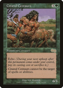 naokuroshop MTG [USG][243][緑][R][JP][シタヌールのケンタウルス/Citanul Centaurs] NM