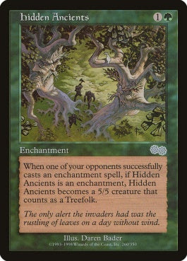 naokuroshop MTG [USG][260][緑][U][JP][隠れたる古木/Hidden Ancients] NM