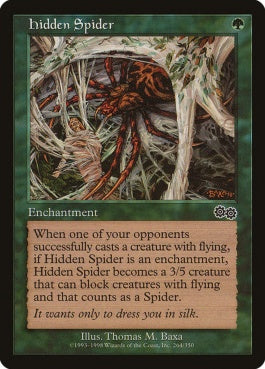 naokuroshop MTG [USG][264][緑][C][JP][隠れたる蜘蛛/Hidden Spider] NM