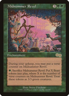 naokuroshop MTG [USG][268][緑][R][EN][真夏のお祭り騒ぎ/Midsummer Revel] NM