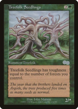 naokuroshop MTG [USG][278][緑][U][EN][ツリーフォークの若木/Treefolk Seedlings] NM