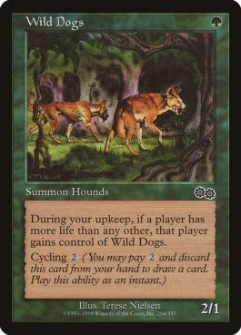 naokuroshop MTG [USG][284][緑][C][EN][野生の犬/Wild Dogs] NM