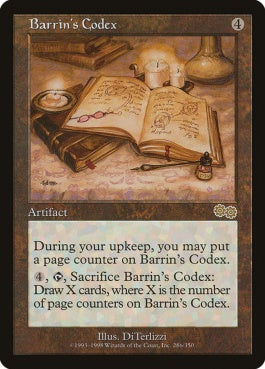 naokuroshop MTG [USG][286][茶][R][JP][バリンの古写本/Barrin's Codex] NM