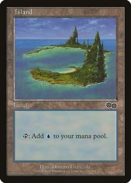 naokuroshop MTG [USG][336][土地][C][EN][島/Island] NM