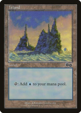 naokuroshop MTG [USG][337][土地][C][JP][島/Island] NM