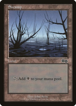 naokuroshop MTG [USG][341][土地][C][EN][沼/Swamp] NM