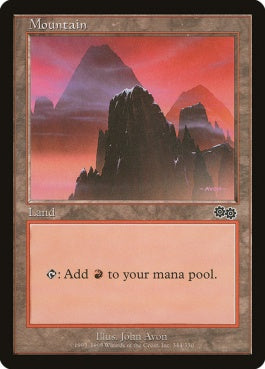 naokuroshop MTG [USG][344][土地][C][EN][山/Mountain] NM