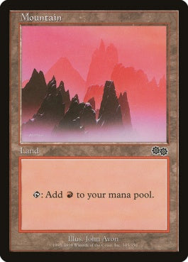 naokuroshop MTG [USG][345][土地][C][EN][山/Mountain] NM