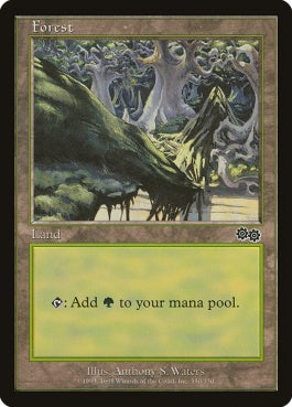 naokuroshop MTG [USG][350][土地][C][EN][森/Forest] NM