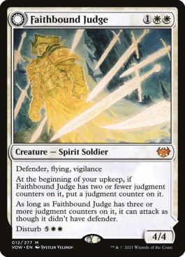 naokuroshop MTG [VOW][012][白][M][EN][信仰縛りの審判官/Faithbound Judge] NM