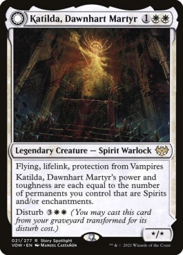 naokuroshop MTG [VOW][021][白][R][EN][ドーンハルトの殉教者、カティルダ/Katilda, Dawnhart Martyr]（foil） NM