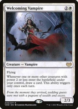 naokuroshop MTG [VOW][046][白][R][EN][歓迎する吸血鬼/Welcoming Vampire]（foil） NM