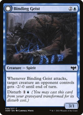 naokuroshop MTG [VOW][048][青][C][EN][拘束の霊/Binding Geist]（foil） NM