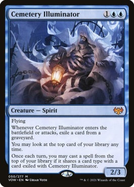 naokuroshop MTG [VOW][050][青][M][EN][墓所の照光者/Cemetery Illuminator]（foil） NM