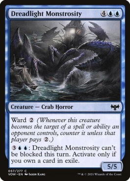 naokuroshop MTG [VOW][057][青][C][EN][戦慄光の大怪物/Dreadlight Monstrosity]（foil） NM