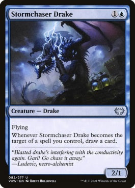 naokuroshop MTG [VOW][082][青][U][EN][嵐追いのドレイク/Stormchaser Drake]（foil） NM