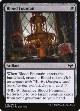 naokuroshop MTG [VOW][095][黒][C][EN][血の泉/Blood Fountain]（foil） NM