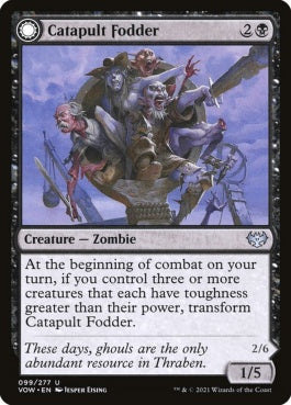 naokuroshop MTG [VOW][099][黒][U][EN][カタパルトの有象無象/Catapult Fodder]（foil） NM