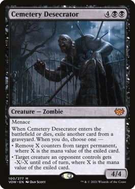 naokuroshop MTG [VOW][100][黒][M][EN][墓所の冒涜者/Cemetery Desecrator] NM