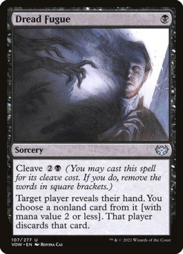 naokuroshop MTG [VOW][107][黒][U][EN][戦慄の遁走/Dread Fugue]（foil） NM