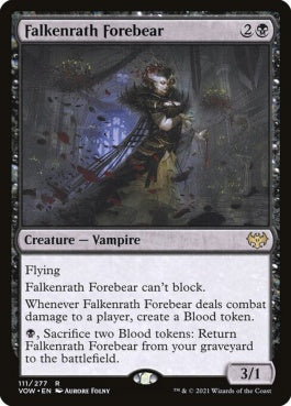 naokuroshop MTG [VOW][111][黒][R][EN][ファルケンラスの先祖/Falkenrath Forebear]（foil） NM