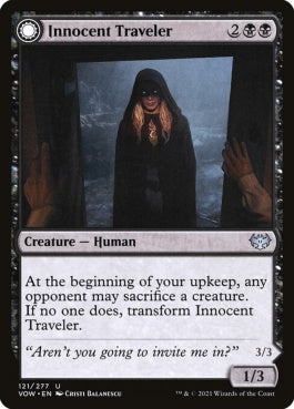 naokuroshop MTG [VOW][121][黒][U][EN][無害な旅人/Innocent Traveler]（foil） NM