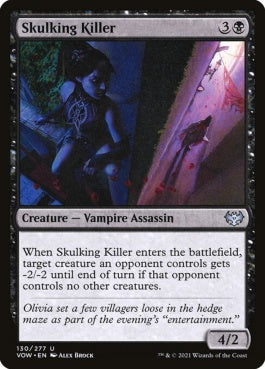 naokuroshop MTG [VOW][130][黒][U][EN][潜伏する殺人者/Skulking Killer] NM