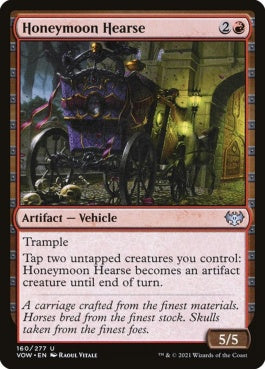 naokuroshop MTG [VOW][160][赤][U][EN][ハネムーンの霊柩車/Honeymoon Hearse]（foil） NM