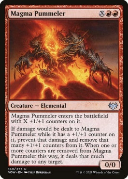 naokuroshop MTG [VOW][169][赤][U][EN][溶岩の打撃手/Magma Pummeler]（foil） NM