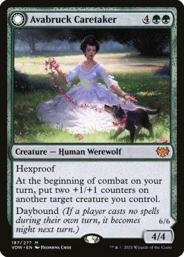 naokuroshop MTG [VOW][187][緑][M][EN][アヴァブルックの世話人/Avabruck Caretaker]（foil） NM