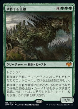 naokuroshop MTG [VOW][195][緑][M][JP][耕作する巨躯/Cultivator Colossus]（foil） NM