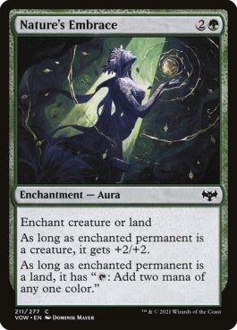 naokuroshop MTG [VOW][211][緑][C][EN][自然の抱擁/Nature's Embrace]（foil） NM