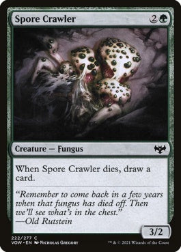 naokuroshop MTG [VOW][222][緑][C][EN][這いまわる胞子/Spore Crawler]（foil） NM