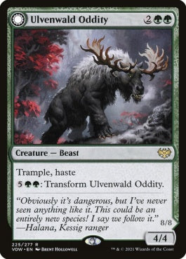 naokuroshop MTG [VOW][225][緑][R][EN][ウルヴェンワルドの奇異/Ulvenwald Oddity]（foil） NM