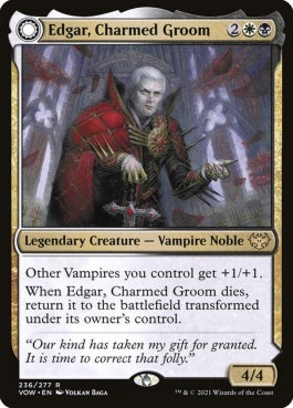 naokuroshop MTG [VOW][236][多][R][EN][魅せられた花婿、エドガー/Edgar, Charmed Groom]（foil） NM