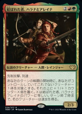 naokuroshop MTG [VOW][239][多][R][JP][結ばれた者、ハラナとアレイナ/Halana and Alena, Partners]（foil） NM